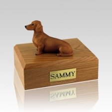 Dachshund Red & Brown Large Dog Urn