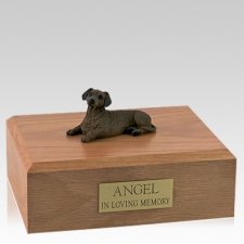 Dachshund Red Laying  X Large Dog Urn