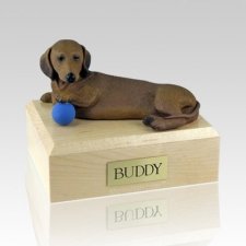 Dachshund Red Playing Dog Urns