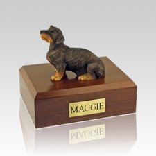 Dachshund Wire Haired Large Dog Urn