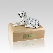 Dalmatian Laying Small Dog Urns