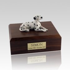 Dalmatian Resting Large Dog Urn