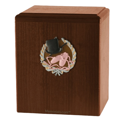 Dance Walnut Cremation Urn