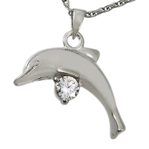 Dazzling Dolphin Cremation Pendant