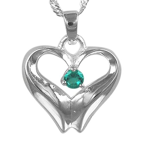 December Birthstone Cremation Heart