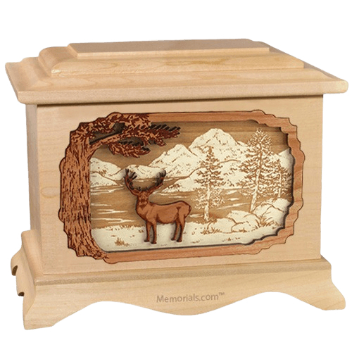 Deer Land Maple Cremation Urn