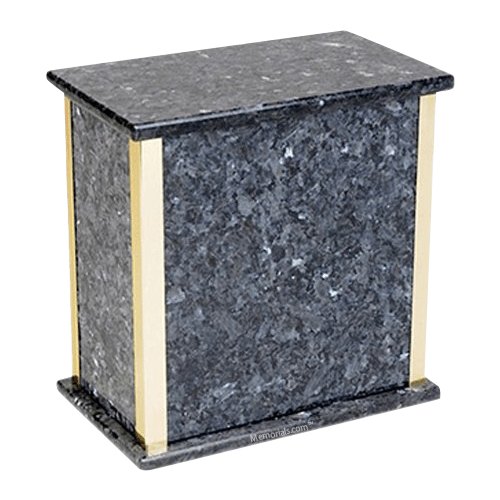 Designer Blue Pearl Granite Cremation Urn