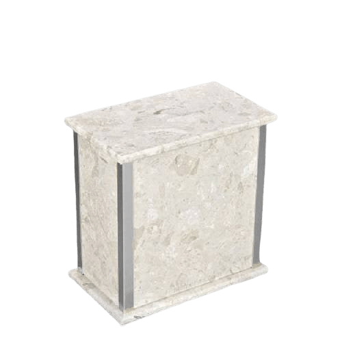 Designer Silver Perlato Medium Urn