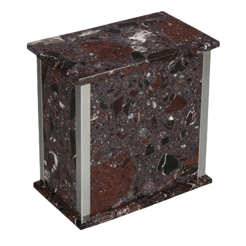 Designer Silver Rosso Levanto Cremation Urns