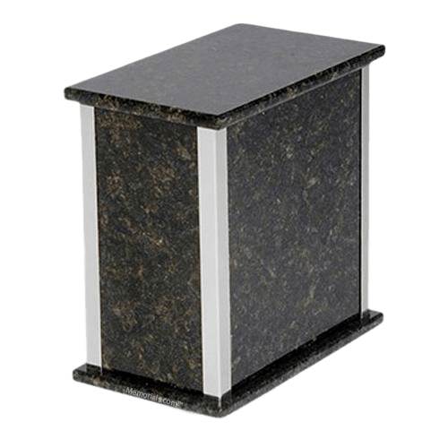 Designer Silver Verde Granite Urn