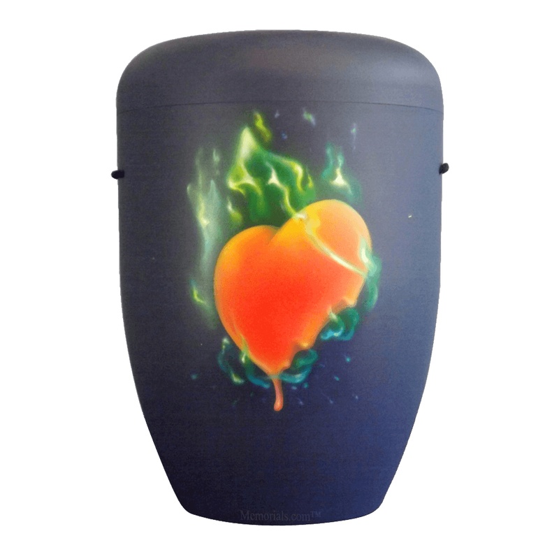 Flame Heart Biodegradable Urn