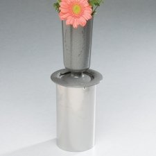 Dignidad Silver Cemetery Vase