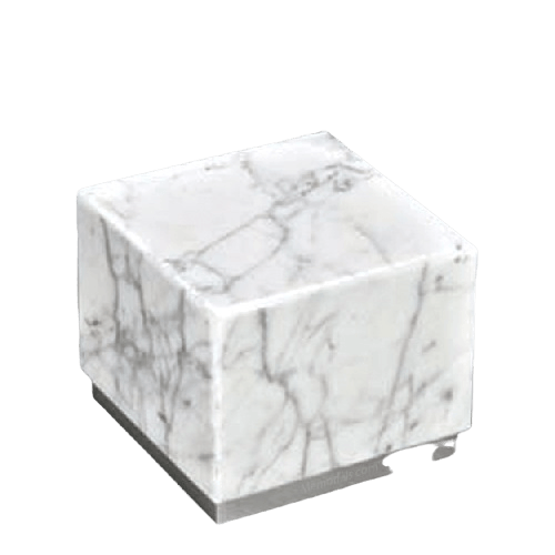 Dignity Silver Medium Carrera Marble Urn