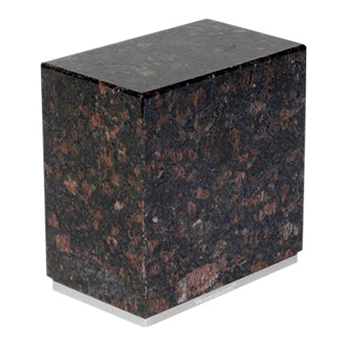 Dignity Silver Tan Brown Granite Urn