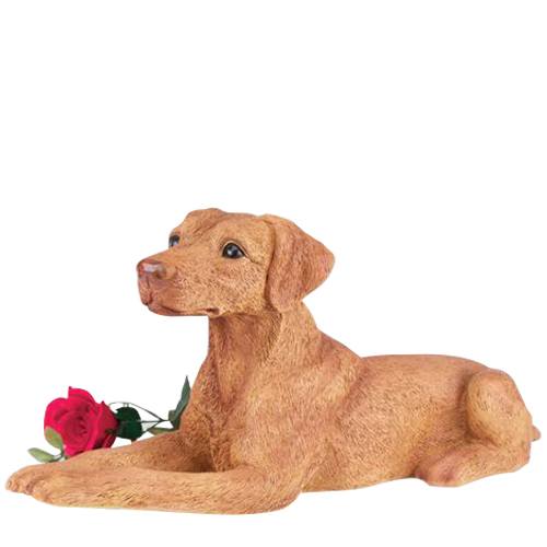 Red Doberman Pincher Cremation Urn