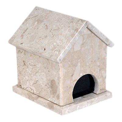 Dog House Perlato Stone Pet Urn