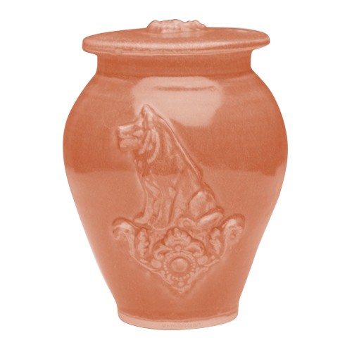 Dog Nutmeg Ceramic Cremation Urn