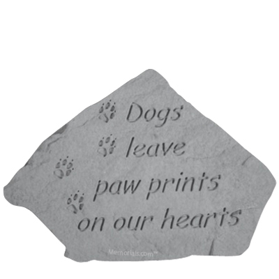 Dogs Paws Garden Stone