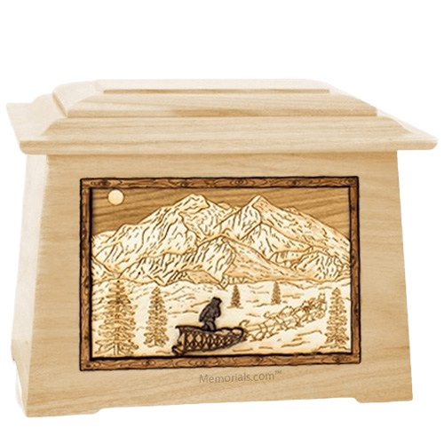 Dogsled Maple Aristocrat Cremation Urn