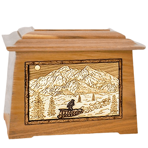 Dogsled Oak Aristocrat Cremation Urn