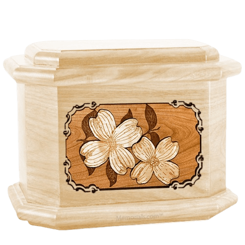 Dogwood Maple Octagon Cremation Urn
