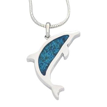 Dolphin Cremation Ash Pendant