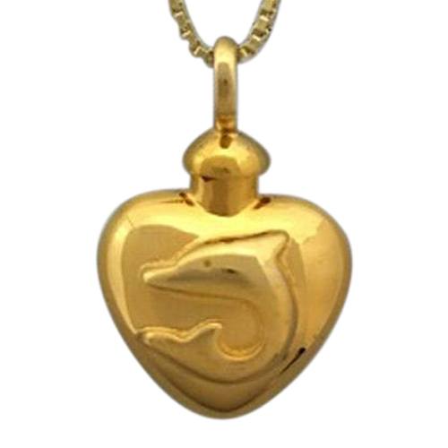 Dolphin Heart Cremation Jewelry II