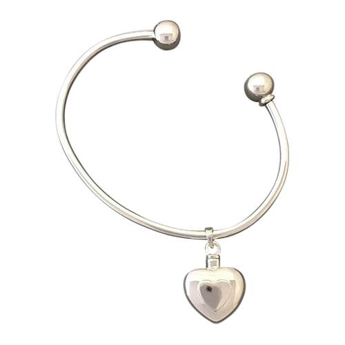 Double Heart Cremation Bangle