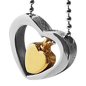 Double Heart Cremation Jewelry