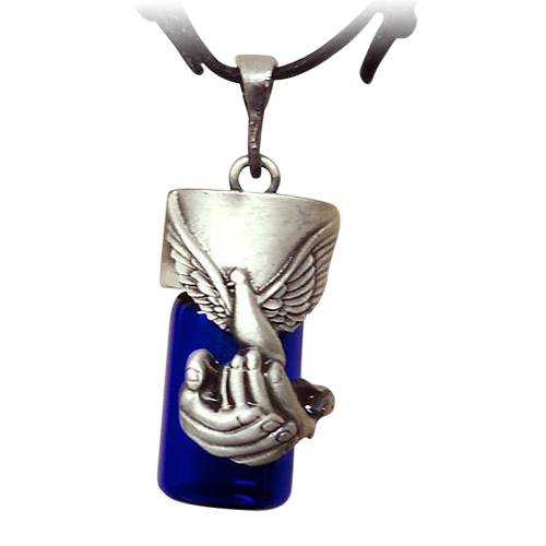 Dove Blue Cremation Necklace