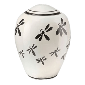 Dragonfly Ceramic Urn