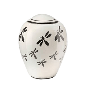 Dragonfly Medium Ceramic Urn