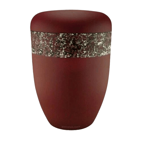 Dreamers Red Silver Biodegradable Urn