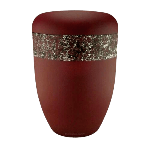 Scarlet Brown Biodegradable Urn