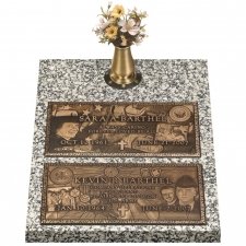 Double Deep Bronze Expression Double Grave Marker III