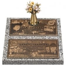 Double Deep Bronze Expression Double Grave Marker II