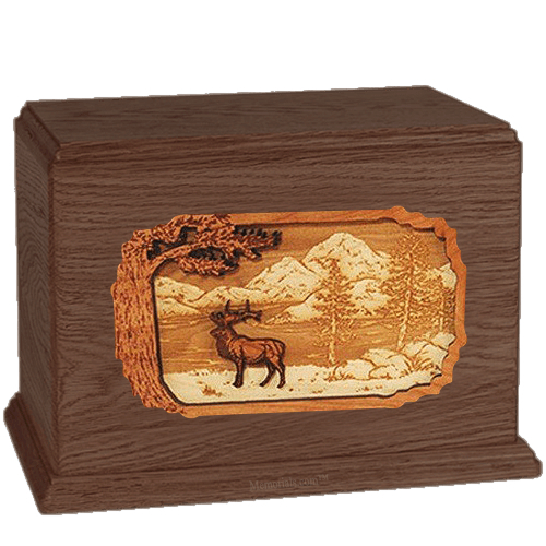 Elk Walnut Companion Urn