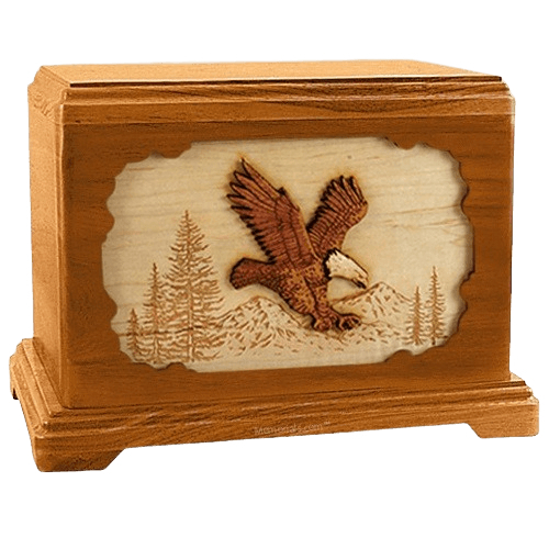 Eagle Mahogany Hampton Cremation Urn