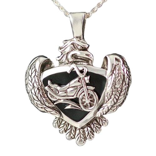 Eagle with Motorcycle Keepsake Jewelry