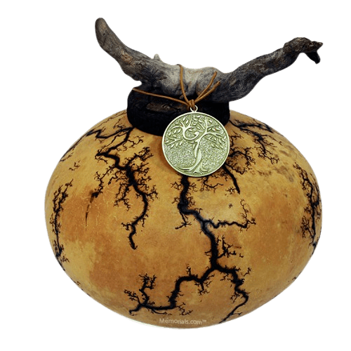 Earthen Gourd Biodegradable Urn