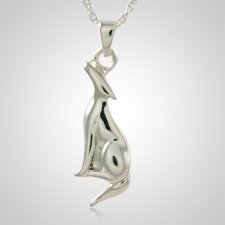 Elegant Cat Cremation Pendant III