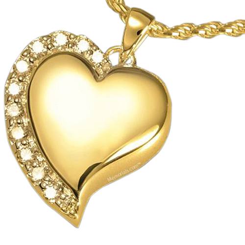 Elegant Heart Cremation Pendant II