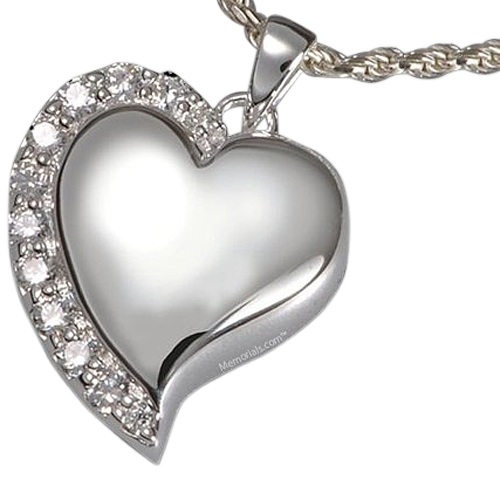 Elegant Heart Cremation Pendant