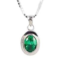 Emerald Oval Keepsake Jewelry