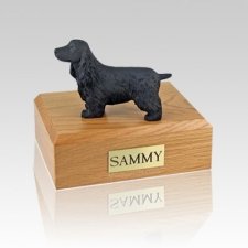 English Cocker Black Large Dog Urn