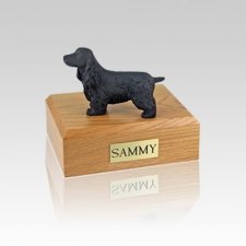 English Cocker Black Small Dog Urn