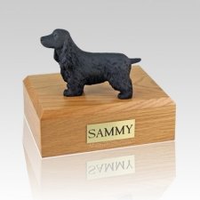 English Cocker Black X Large Dog Urn