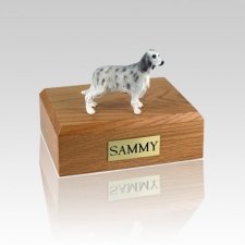 English Setter Blue Belton Small Dog Urn