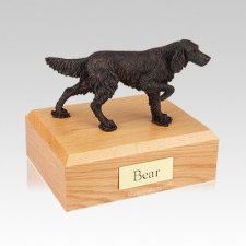 English Setter Bronze Medium Dog Urn