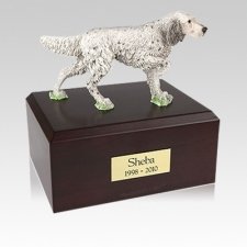 English Setter Standing Medium Dog Urn